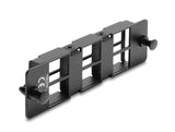 Delock Adapter Panel für Keystone Module 6 Port schwarz