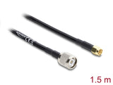 Delock Antennenkabel TNC Stecker zu SMA Stecker RG-58 1,5 m