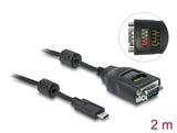 Delock USB Type-C™ zu Seriell DB9 Adapter mit 9 LED RS-232 Tester