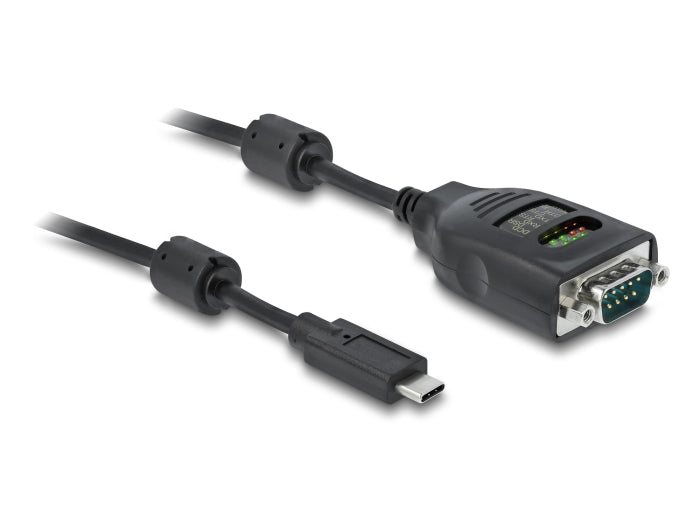 Delock USB Type-C™ zu Seriell DB9 Adapter mit 9 LED RS-232 Tester