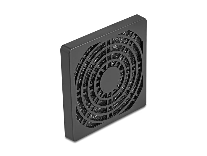 Delock Lüftergitter mit Staubfilter 80 x 80 mm schwarz