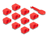 Delock RJ45 Port Blocker Set für RJ45 Stecker 10 Stück