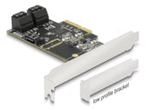 Delock 5 Port SATA PCI Express x4 Karte - Low Profile Formfaktor