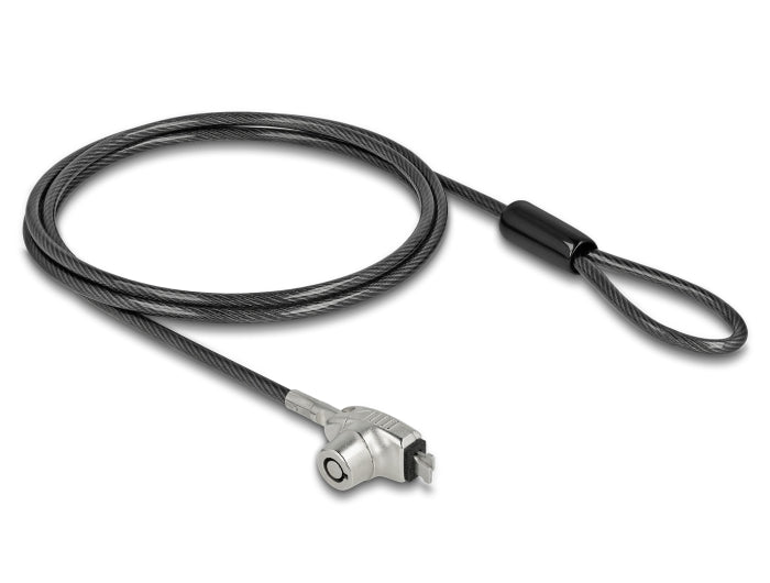 Navilock Notebook Sicherungskabel mit Schlüssel für HP Nano Slot - Karbonstahlkabel
