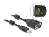 Delock USB Typ-A zu Seriell DB9 Adapter mit 9 LED RS-232 Tester