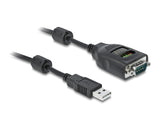 Delock USB Typ-A zu Seriell DB9 Adapter mit 9 LED RS-232 Tester