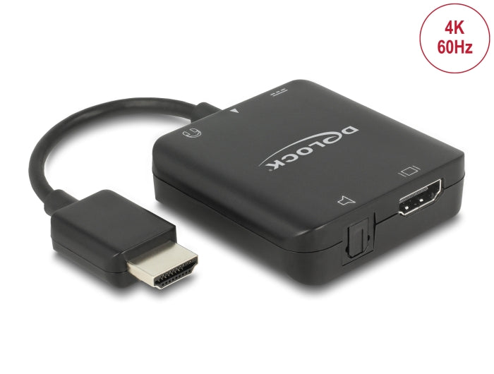 Delock HDMI Audio Extractor 4K 60 Hz kompakt