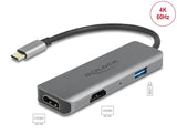 Delock USB Type-C™ zu Dual HDMI Adapter mit 4K 60 Hz und USB Port