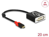 Delock Adapter USB Type-C™ Stecker > DVI Buchse (DP Alt Mode) 4K 30 Hz