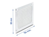 Delock Lüftergitter 80 x 80 mm Aluminium – Lüfter Staubfilter mit Edelstahl-Filtergewebe