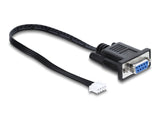 Delock Serielles Anschlusskabel RS-232 D-Sub 9 Buchse zu JST XH 4 Pin Pfostenbuchse 25 cm