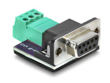 Delock D-Sub 9 Pin Buchse zu 3 Pin Terminalblock Adapter für CAN / LIN Bus