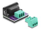 Delock D-Sub 9 Pin Buchse zu 3 Pin Terminalblock Adapter für CAN / LIN Bus