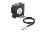 Delock Radiallüfter / Lüftergebläse 12 V DC 40 x 40 x 20 mm mit 3-Pin Lüfteranschluss, schwarz