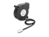 Delock Radiallüfter / Lüftergebläse 12 V DC 50 x 50 x 15 mm mit 3-Pin Lüfteranschluss, schwarz