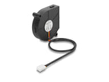 Delock Radiallüfter / Lüftergebläse 12 V DC 60 x 60 x 15 mm mit 3-Pin Lüfteranschluss, schwarz