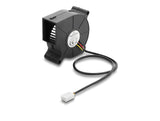 Delock Radiallüfter / Lüftergebläse 12 V DC 60 x 60 x 25 mm mit 3-Pin Lüfteranschluss, schwarz