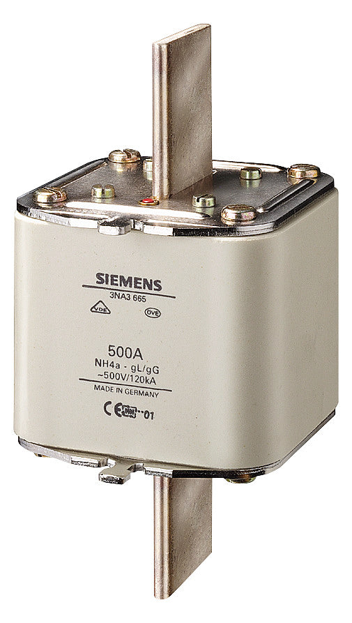 SIEMENS NH-Sicherungseinsatz 500A NH4a 3NA3665 500VAC gG Stirnk
