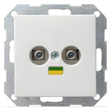 GIRA Potenzialausgleichsdose UP rws glz System 55 040503 Steckd 2f