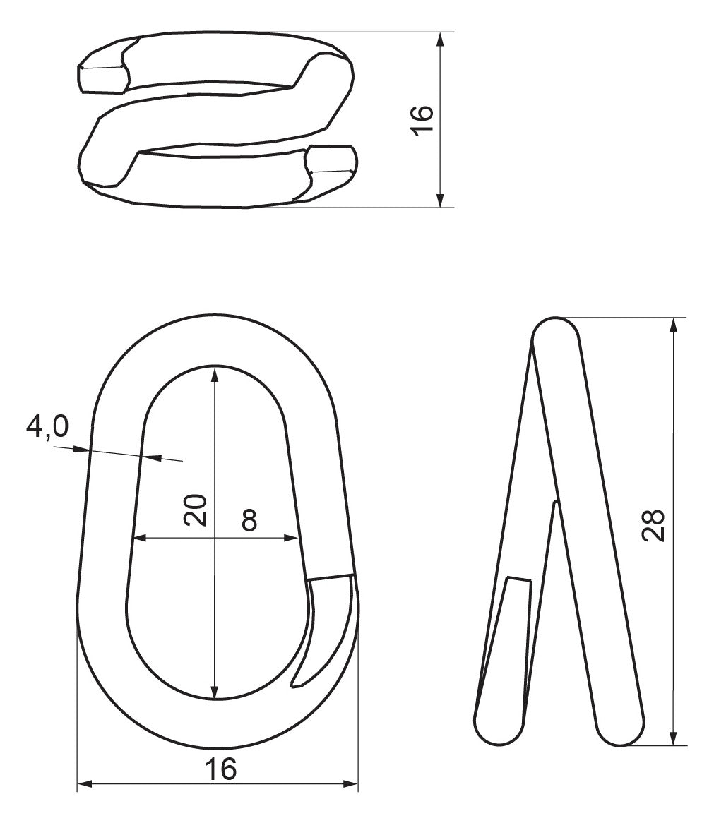 WALRAVEN Ketten-Notglied 4mm ST g/vz 6942040