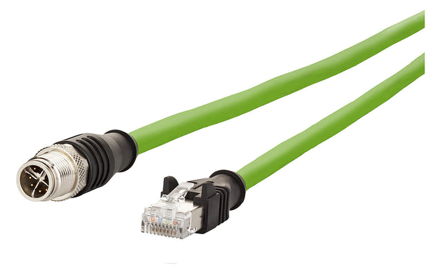 METZ CONNECT Patchkabel Cat6 S/FTP IP20 142M2X15200 20m gn M12 RJ45 1:1 26qmm