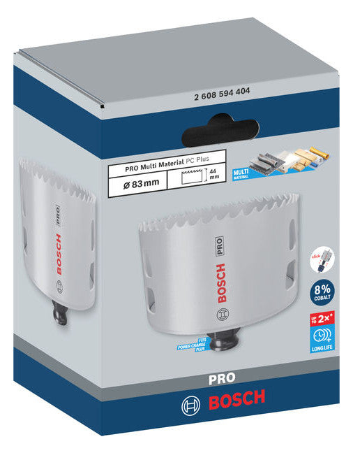 BOSCH-EW Lochsäge  83mm T44mm Sechskant LOCHSÄGE f.Gips Holz