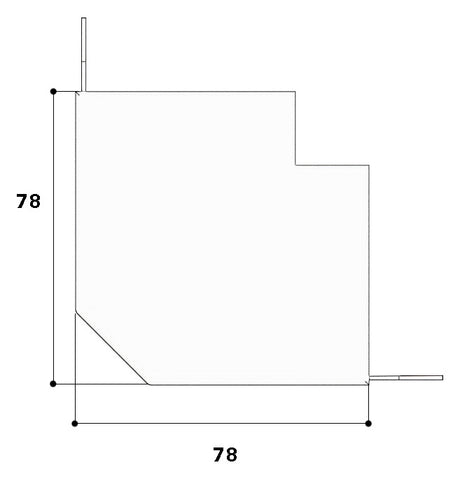 GGK Außeneck LF-K Kst 90x61mm 90° aws LFG 60x90-AE RAL9010 HFT