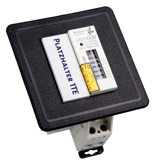 NZR Elektrizitätszähler Platzhalter für MA2, 1 TE,grau (RAL