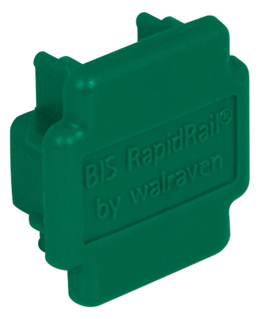 Walraven Schienenendstopfen 38x40 Polyethylen 40x38x16 grün | 6566035