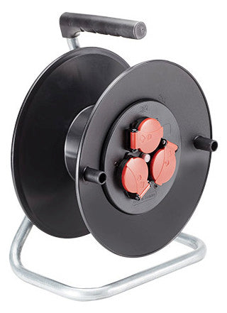 BACHMANN Kabeltrommel Kst o.Kabel 396.183 3xSteckdosen Tragerahm