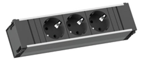 BACHMANN Steckdosenleiste 3f sw 0,2m 35° CONI 333.1007 IP20 1,5qmm