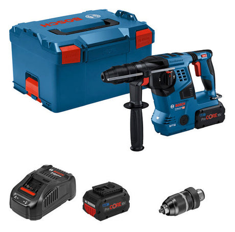 BOSCH-EW Akku-Bohrhammer 18V SDSplus Professional GBH 18V-28 CF (2xPC8,0Ah, L