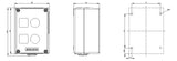 SIEMENS Aufbaugehäuse ST  22mm IP68 3SU1852-0AA00-0AB1 85x114x63,8mm