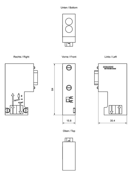 SIEMENS Stecker 6ES7972-0BA12-0XA0