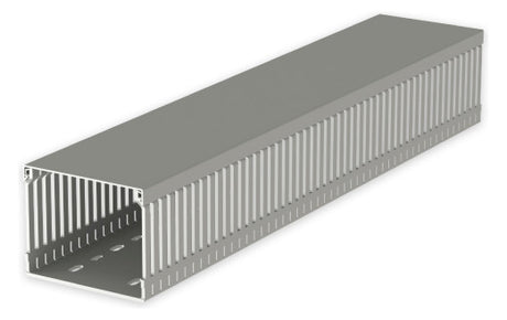 UNEX Verdrahtungskanal 80x100 grau,RAL7035,PVC-M1 80.100.77