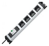 KOPP Steckdosenleiste 4f si 1,4m 90° POWERVERSAL 228120012 IP20 FI-Schalter