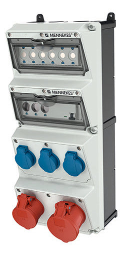 MENNEKES CEE-Kombi Kst gr IP44 3Steckd AMAXX 940004 1x16A5p400V 1x32A5p400V