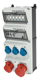 MENNEKES CEE-Kombi Kst gr IP44 3Steckd AMAXX 940004 1x16A5p400V 1x32A5p400V