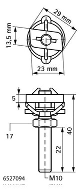 Walraven Hammerfix RapidRail Edelstahl 1.4401 V4A - M10 x 40 mm - für RapidRail | 6527094
