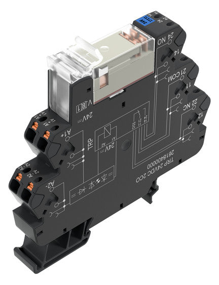 WEIDMÜLLER Schaltrelais 2W IP20 TRP 24VDC 2CO 12,8x89,4x87,8mm