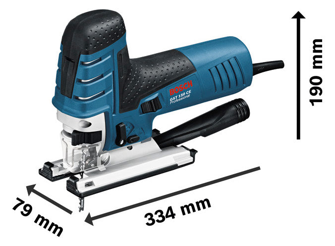 BOSCH-EW Stichsäge 780W 2,6kg 26mm/Hub Professional GST 150 CE 500-3100H/min
