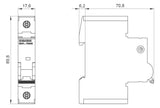 SIEMENS Leitungsschutzschalter UC B 25A 5SJ4125-6HG40 1p 240V 1TE 50Hz IP20