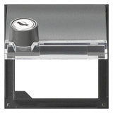 GIRA Zentralplatte Klapphaube 1f anth TX_44 069467 Schraubbef Klappd