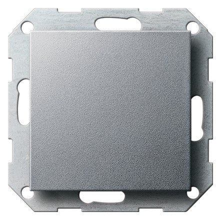GIRA Zentralplatte Blindabd alu System 55 026826 Schraubbef