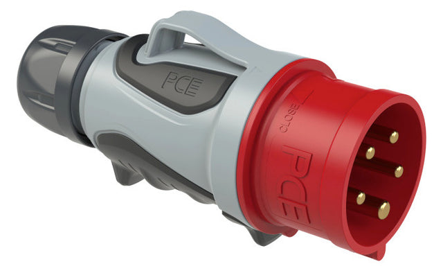PC ELECTRIC CEE-Stecker 5p 16A IP44 400V/rt 6h Schraubkl Kst 0153-6tt