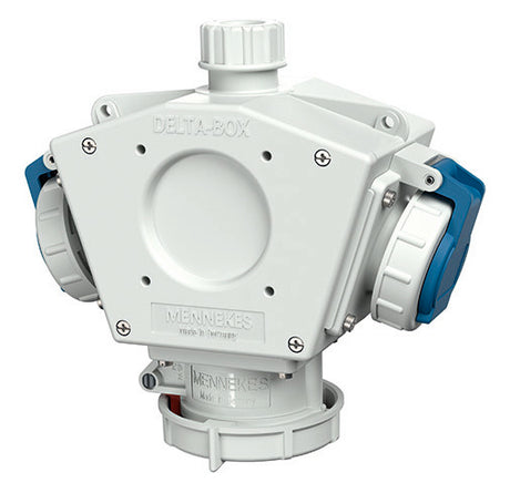 MENNEKES Energiewürfel Kst gr IP67 DELTA-BOX 92910 1x16A5p400V 2Steckd