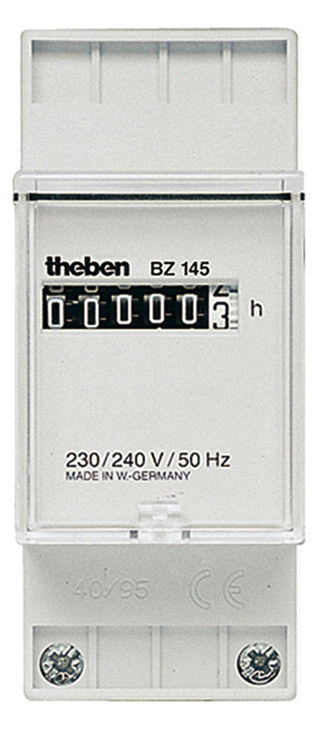 THEBEN Betriebsstundenzähler analog REG BZ 145 AC 230V 99999h IP65 netzsync