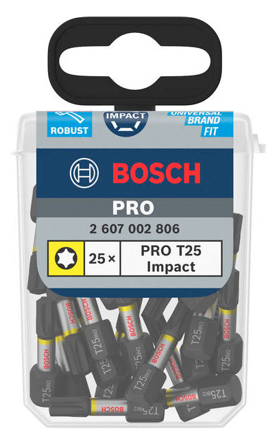 BOSCH-EW Bit TX25 L=25mm 2607002806