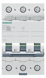 SIEMENS Leitungsschutzschalter UC C 20A 5SL6320-7 3p 400V 3TE 50Hz IP20
