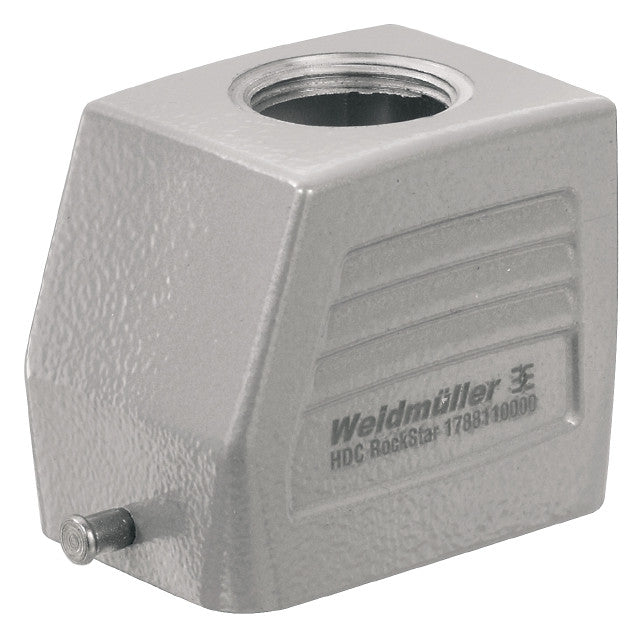 WEIDMÜLLER Tüllengehäuse Längsbügel alu HDC 06B TOLU 1M25G IP66 75x52x43mm oben